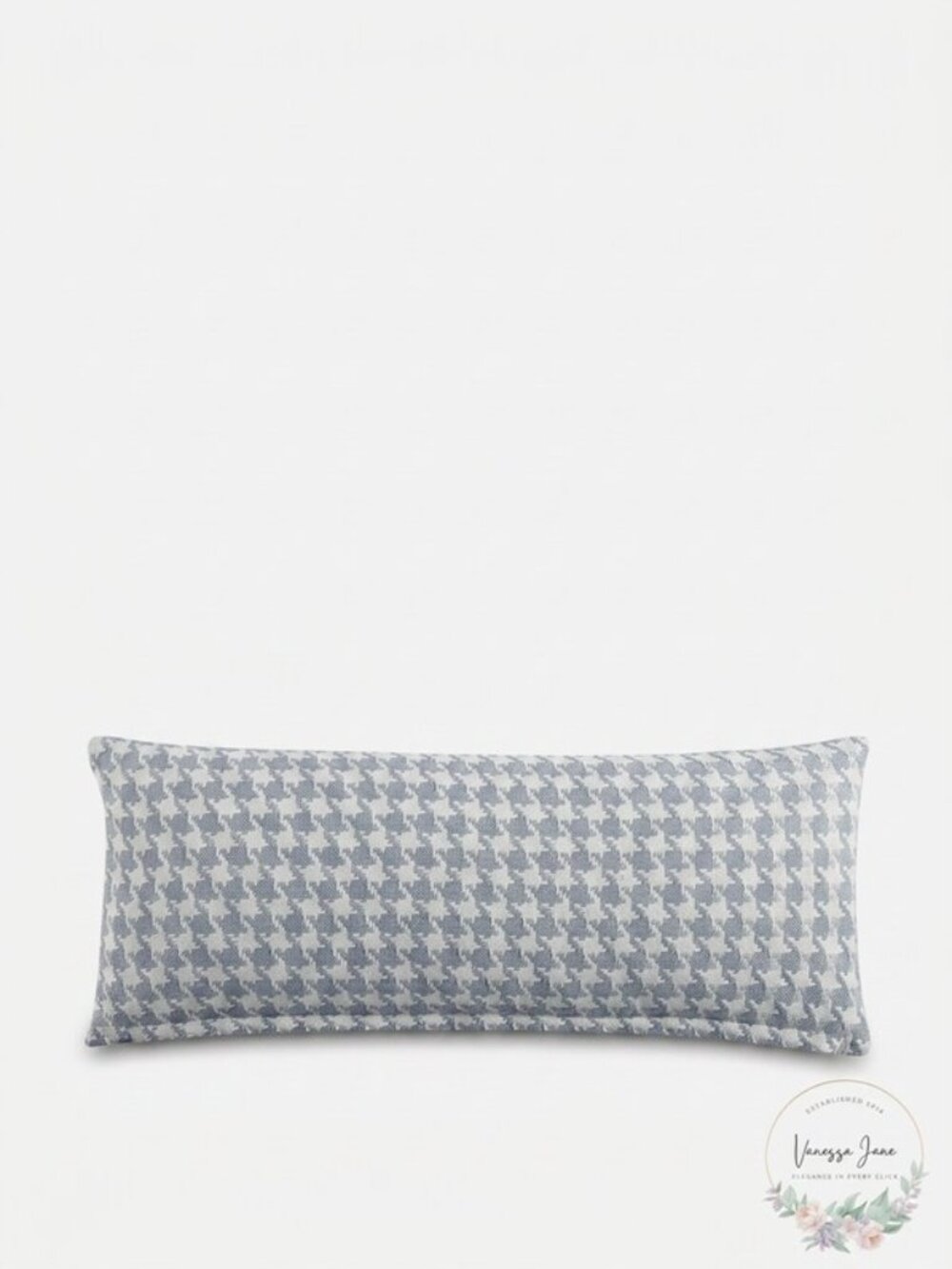 Kenneth Cole New York Houndstooth Grey Lumbar Pillow Cover